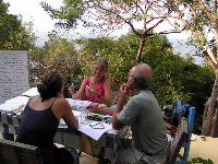 study in small groups, Spanish classes with ocean view